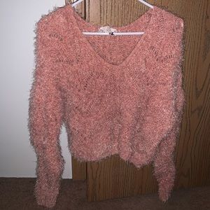 fuzzy sweater worn once